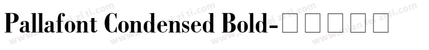 Pallafont Condensed Bold字体转换